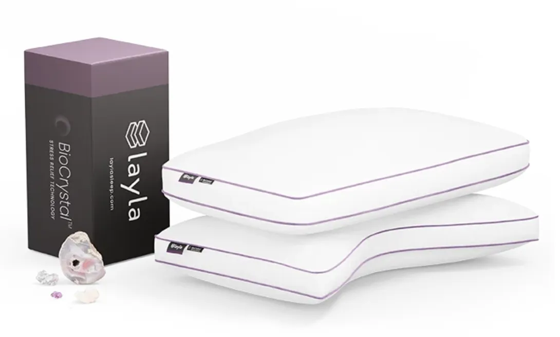 Best Pillows for Neck Pain in 2026 - Layla BioCrystal Pillow image 1