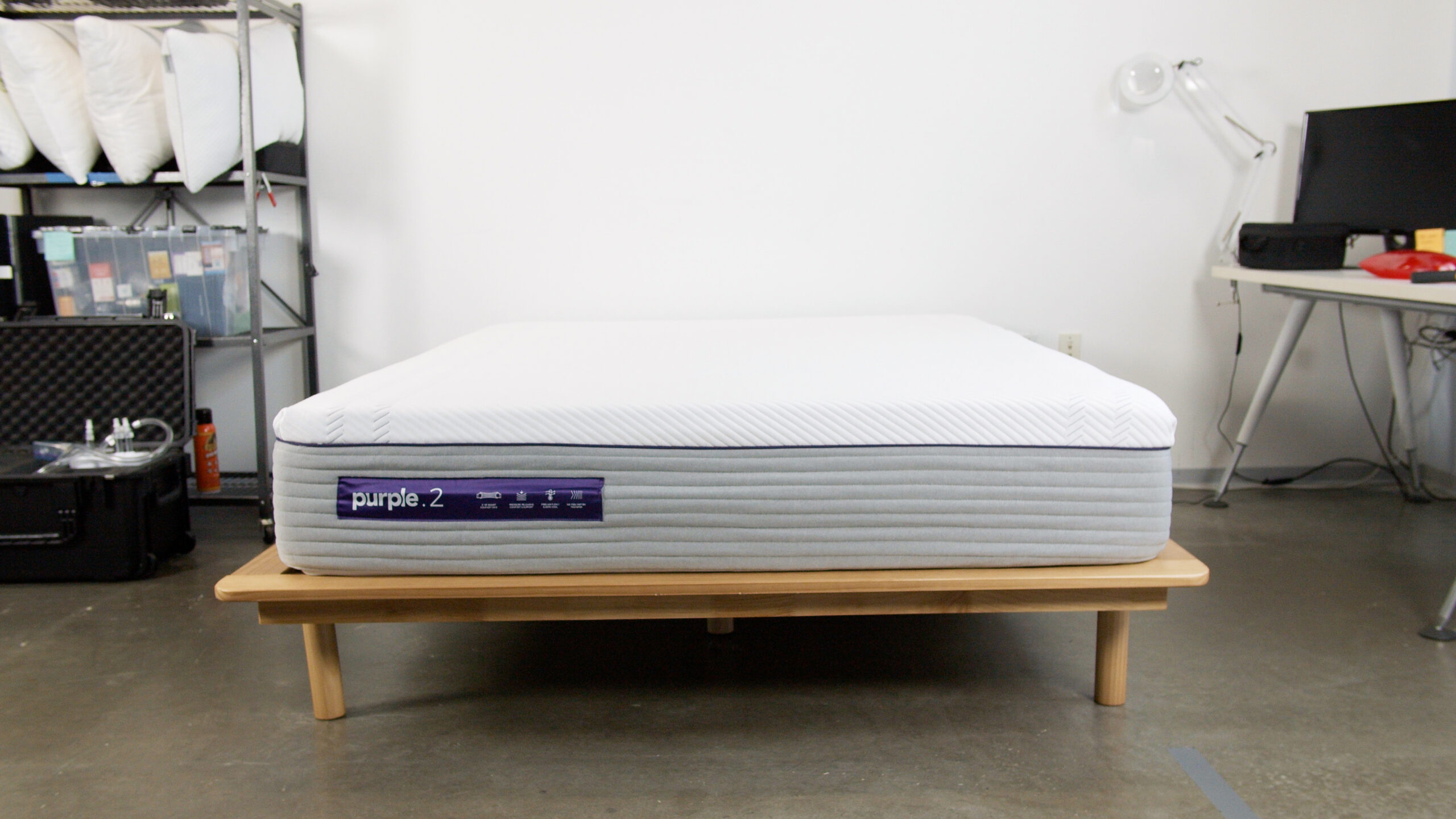 Purple mattress store bed frame