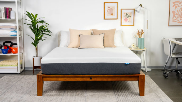 A picture of the Bear Original Mattress in Sleep Foundation's test lab.