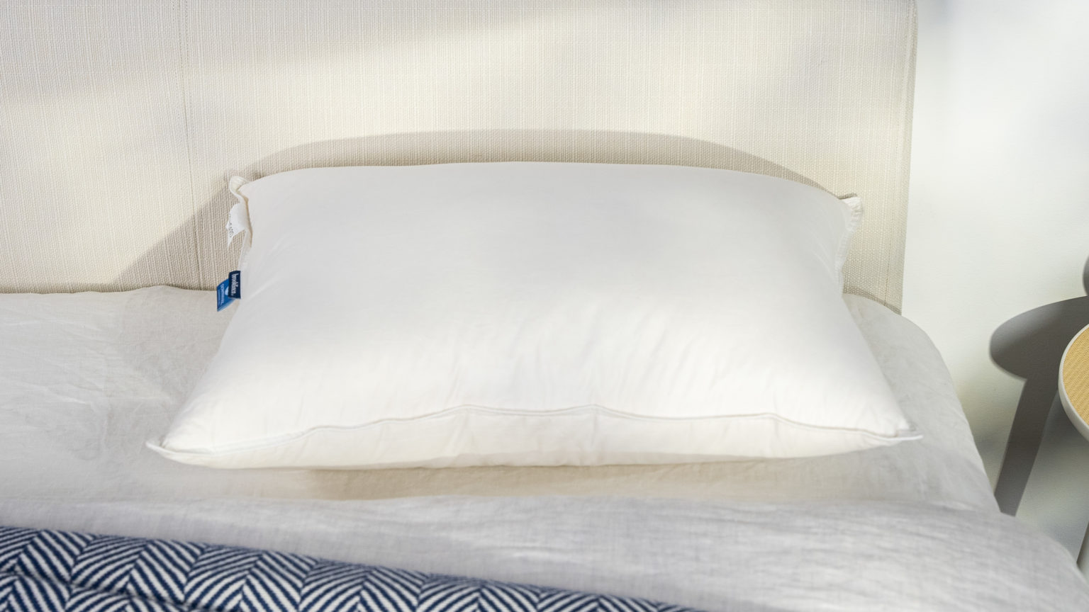 How to Choose the Best Sleeping Position for Neck Pain - Best Pillow for Back Sleepers - Brooklinen Down Pillow - 1