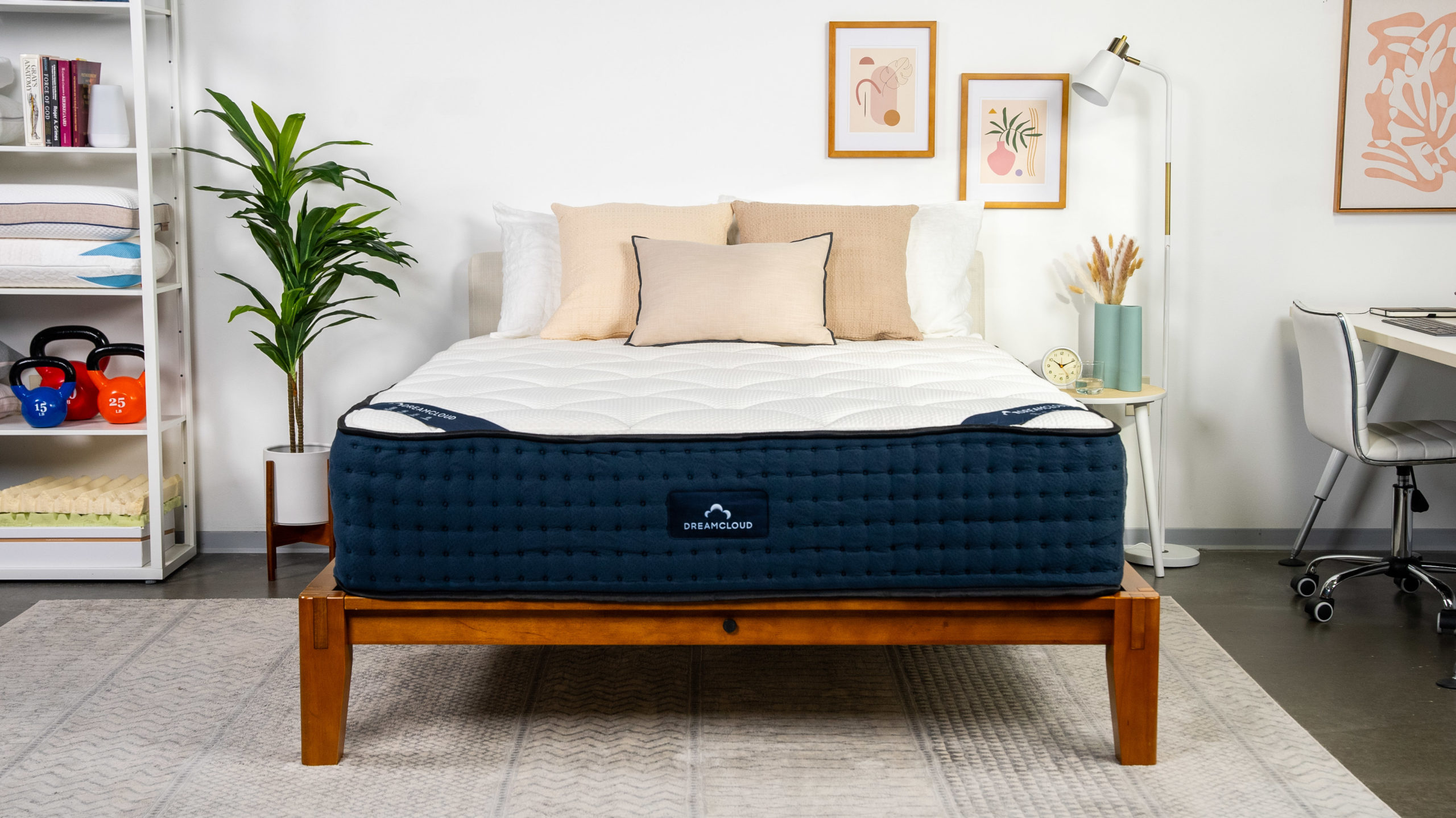 A picture of the DreamCloud Mattress in Sleep Foundation's test lab.