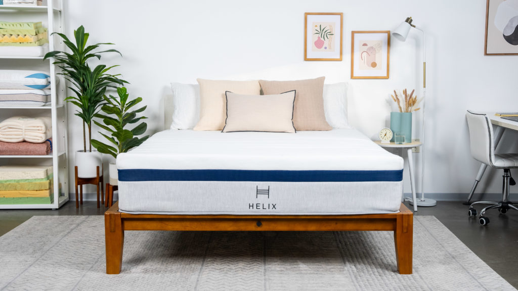 Best Mattress - Proprietary photo of the Helix Midnight in the SleepFoundation testing lab