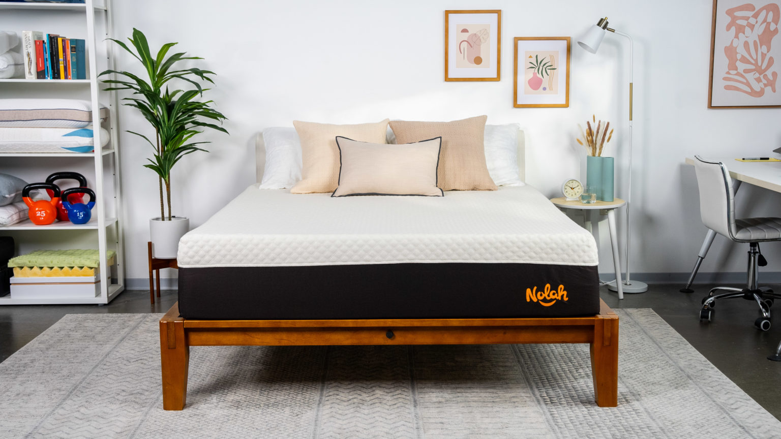 A picture of the Nolah Signature Mattress in Sleep Foundation's test lab.