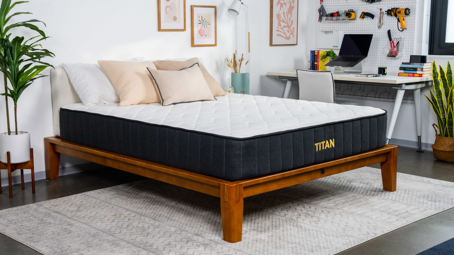 A picture of the Titan Plus Mattress in Sleep Foundation's test lab.