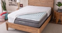 Luxury 3" ThickDouble Memory Foam Mattress Topper with 2 way knitted Cover 