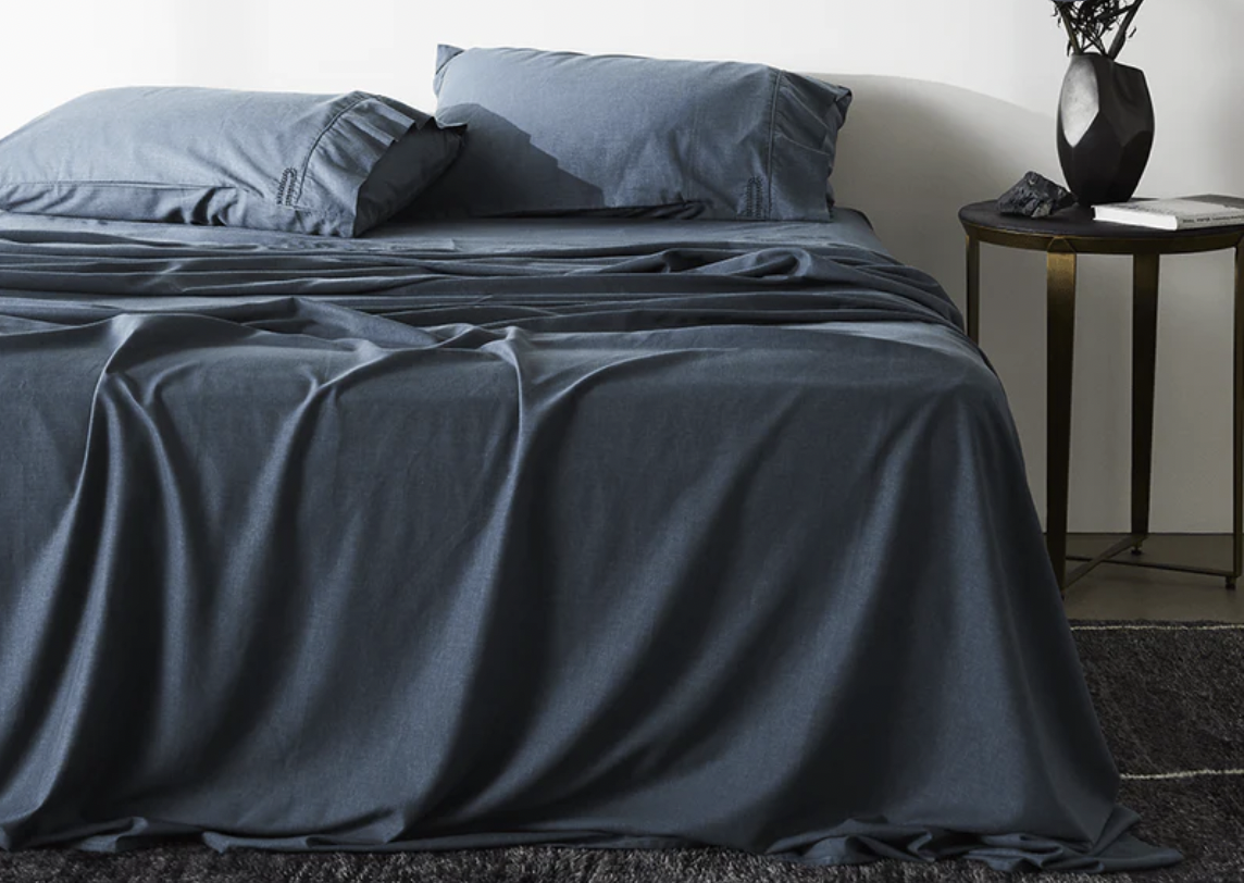 Product page photo of the ettitude Linen+ Linen Sheets