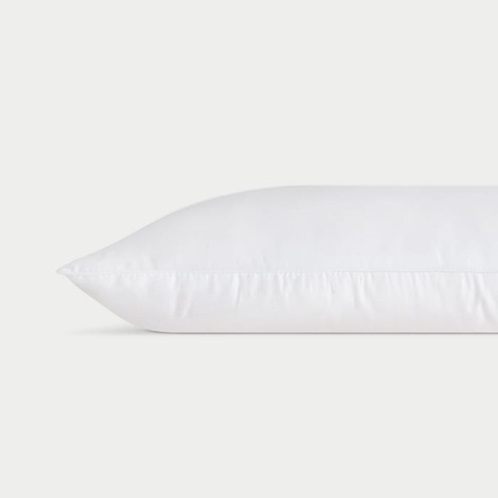 basic white pillow with white background