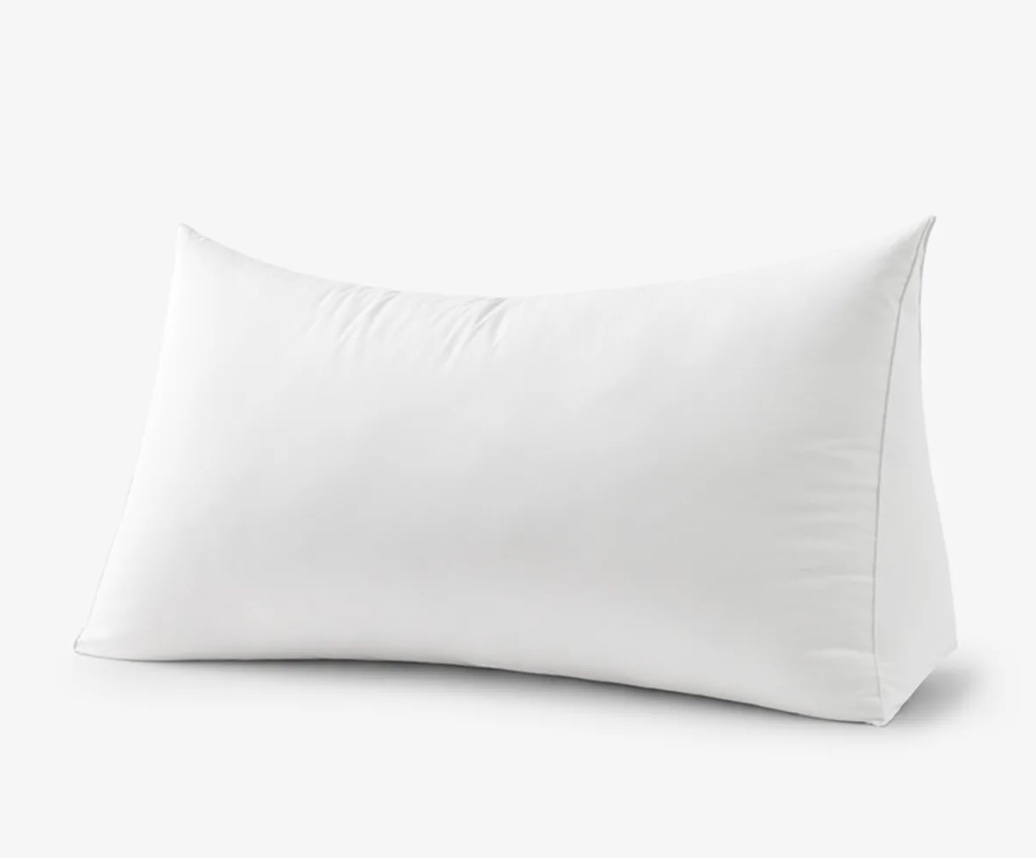 Product page photo of The Company Store's Essentials Feather and Down Wedge Pillow.