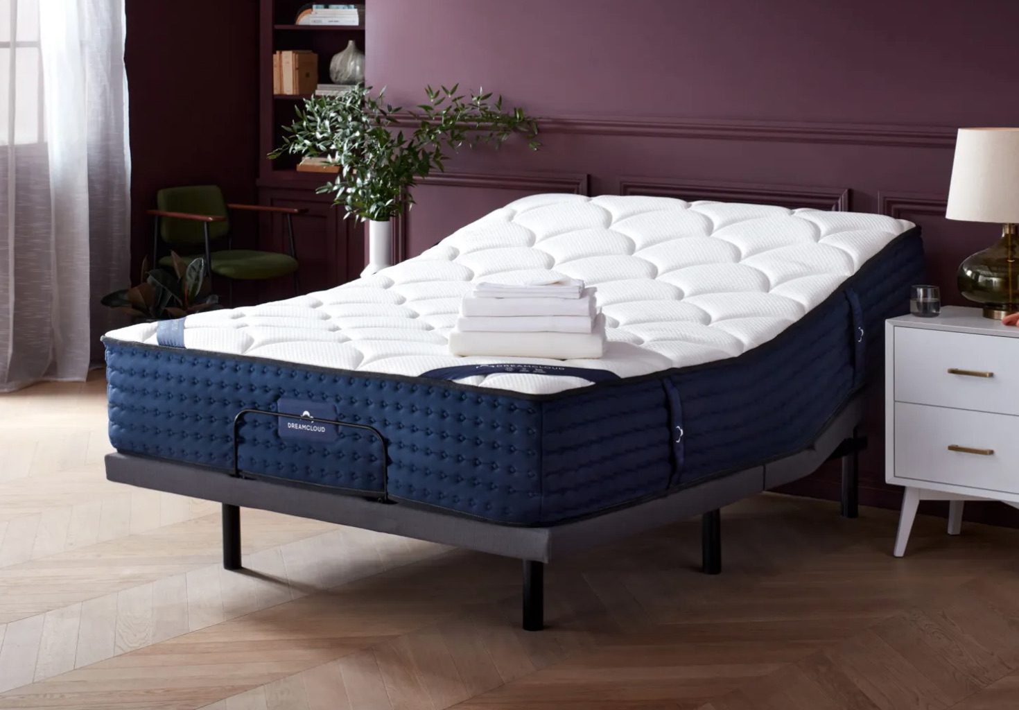 Product page photo of the DreamCloud Adjustable Bed Frame