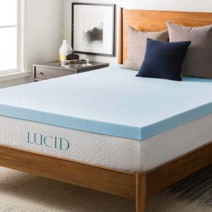 Lucid Ventilated Gel Memory Foam Mattress Topper