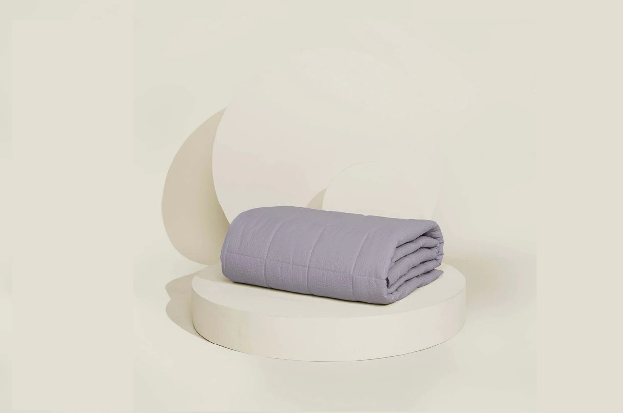 Product page image of the Slumber Cloud Textured Blanket