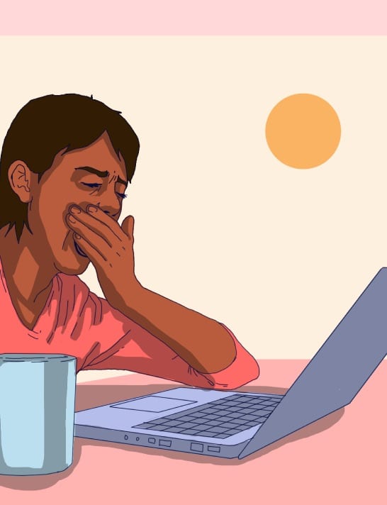 excessive sleepiness illustration homepage