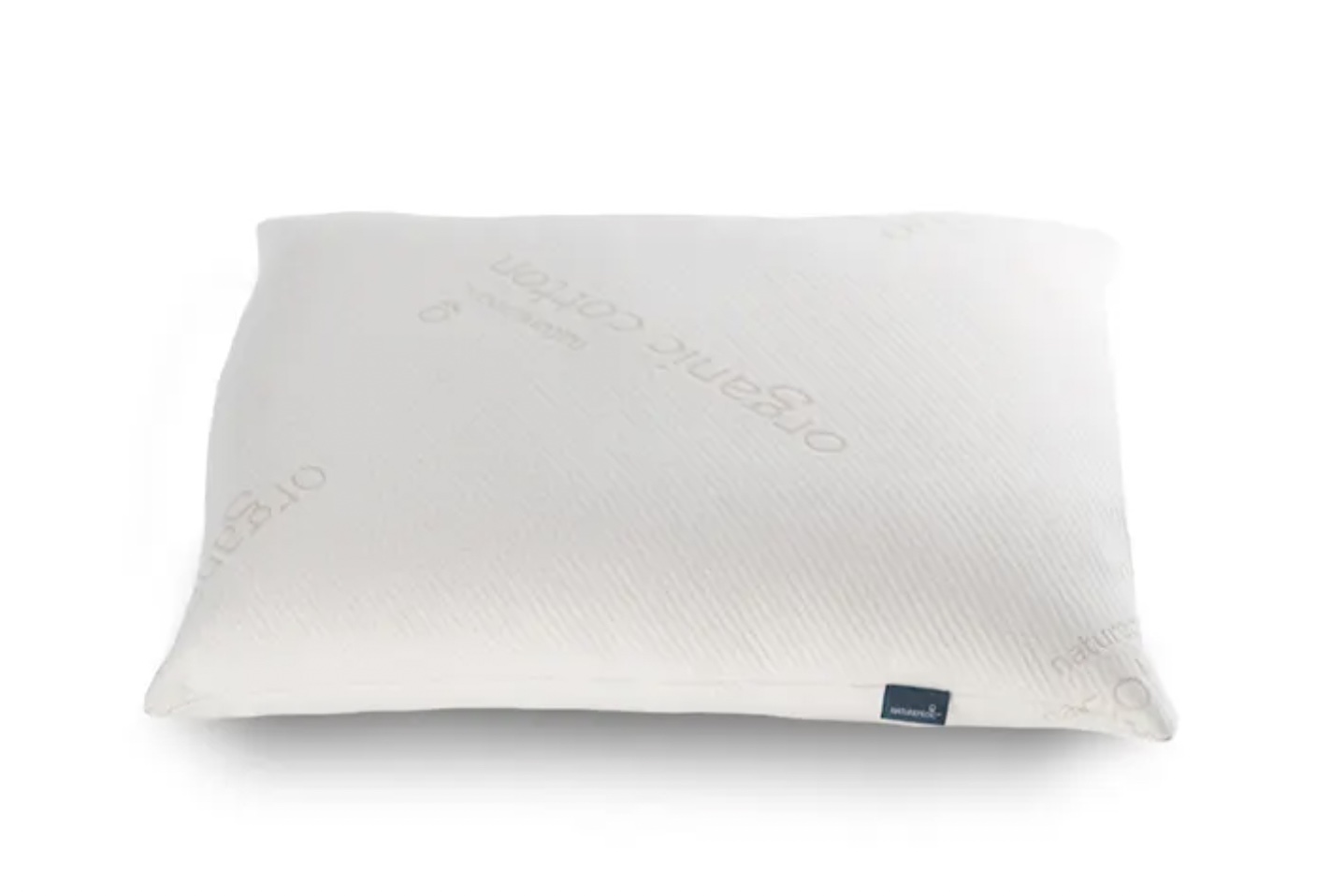 Product page photo of the Naturepedic Organic Cotton/PLA Kids Pillow