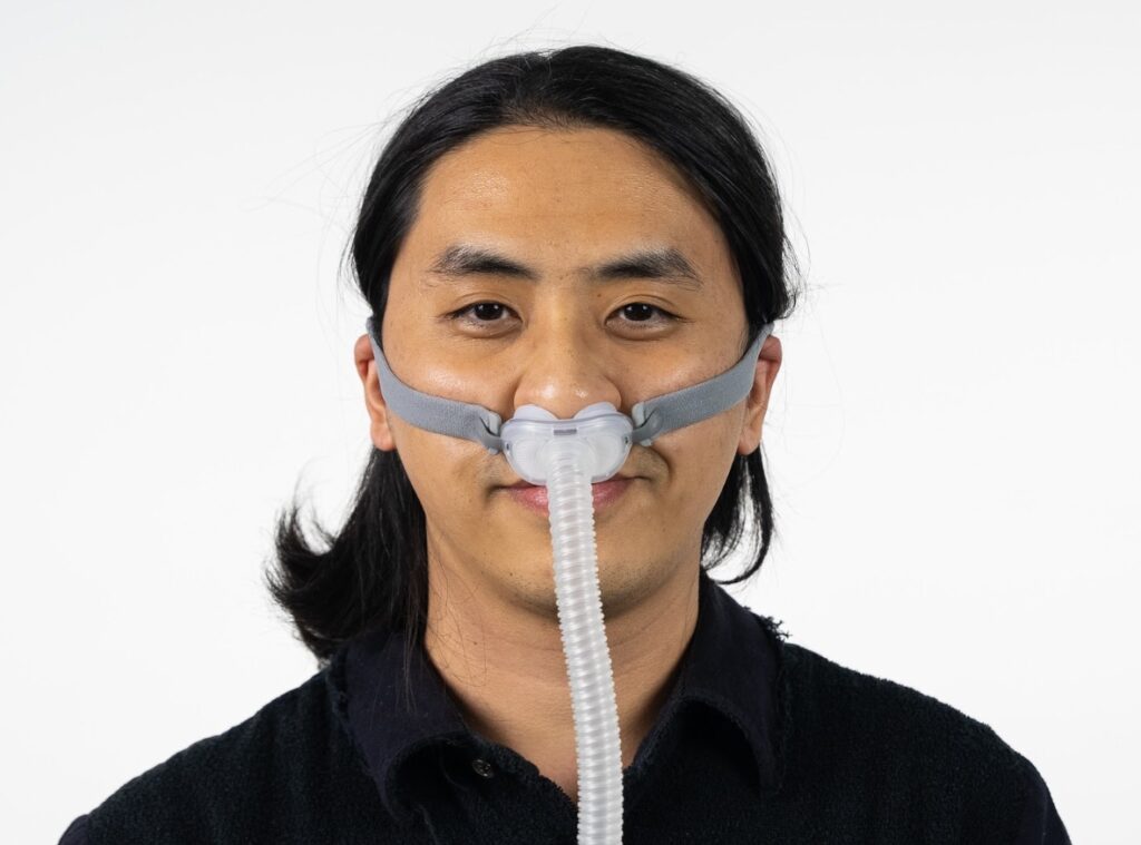 SleepFoundation.org photo of the ResMed AirFit P10 Nasal CPAP Mask
