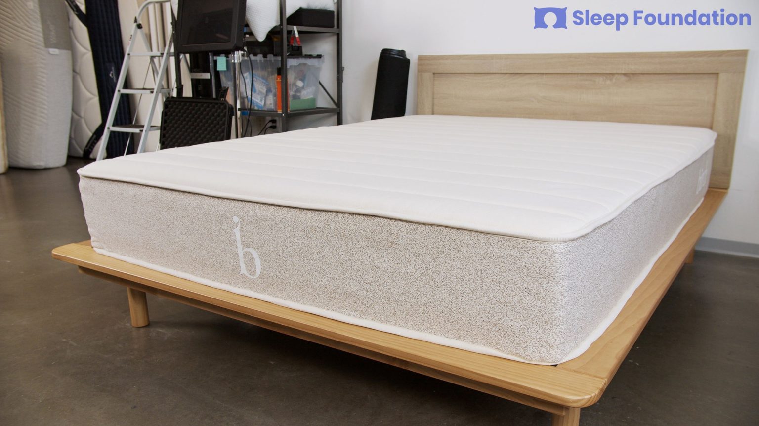 A picture of the Birch Mattress in Sleep Foundation's test lab.