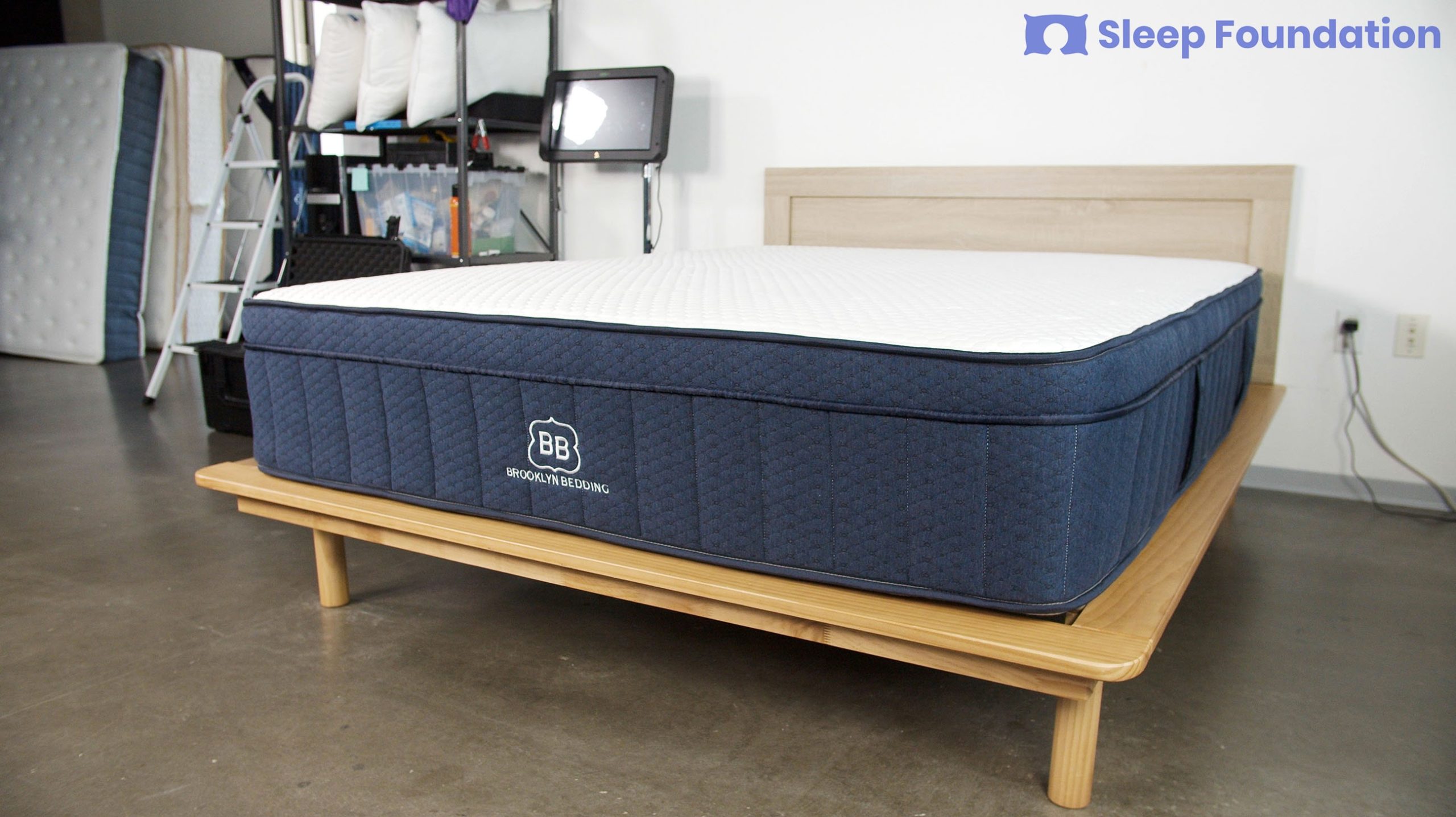 Proprietary image of the Brooklyn Bedding Aurora Hybrid in Sleep Foundation's test lab.