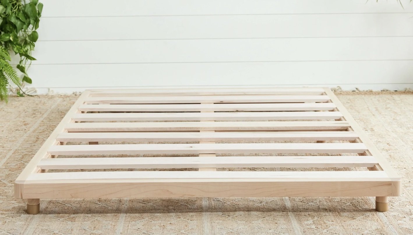 Product page photo of the Avocado Malibu Platform Bed Frame