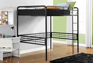 DHP Metal Loft Bed with Ladder