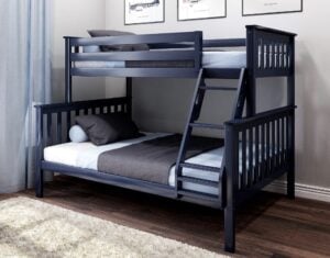 Product page photo of the Max & Lily Twin-Over-Full Bunk Bed