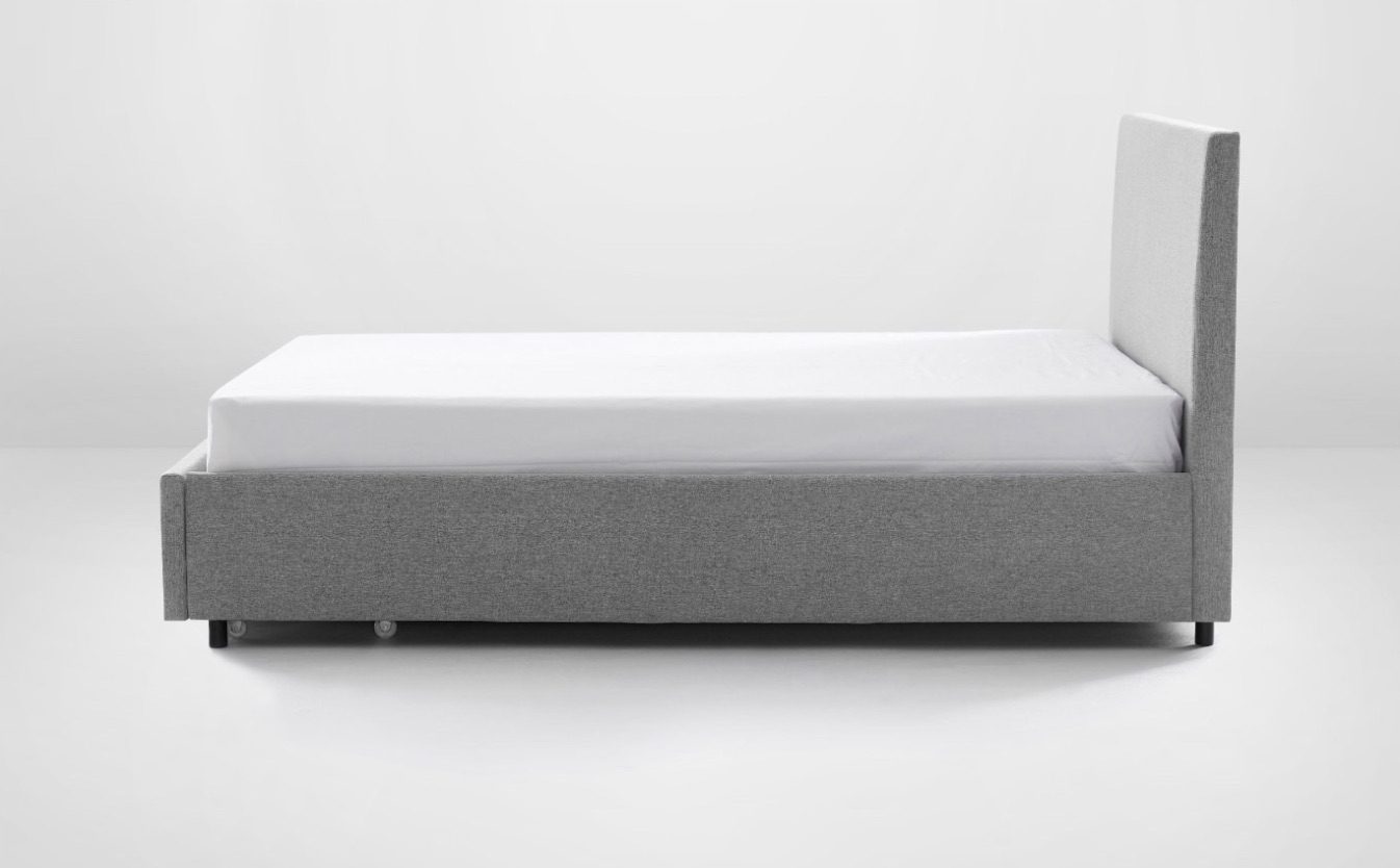 Silk & Snow Bed Frame with Storage