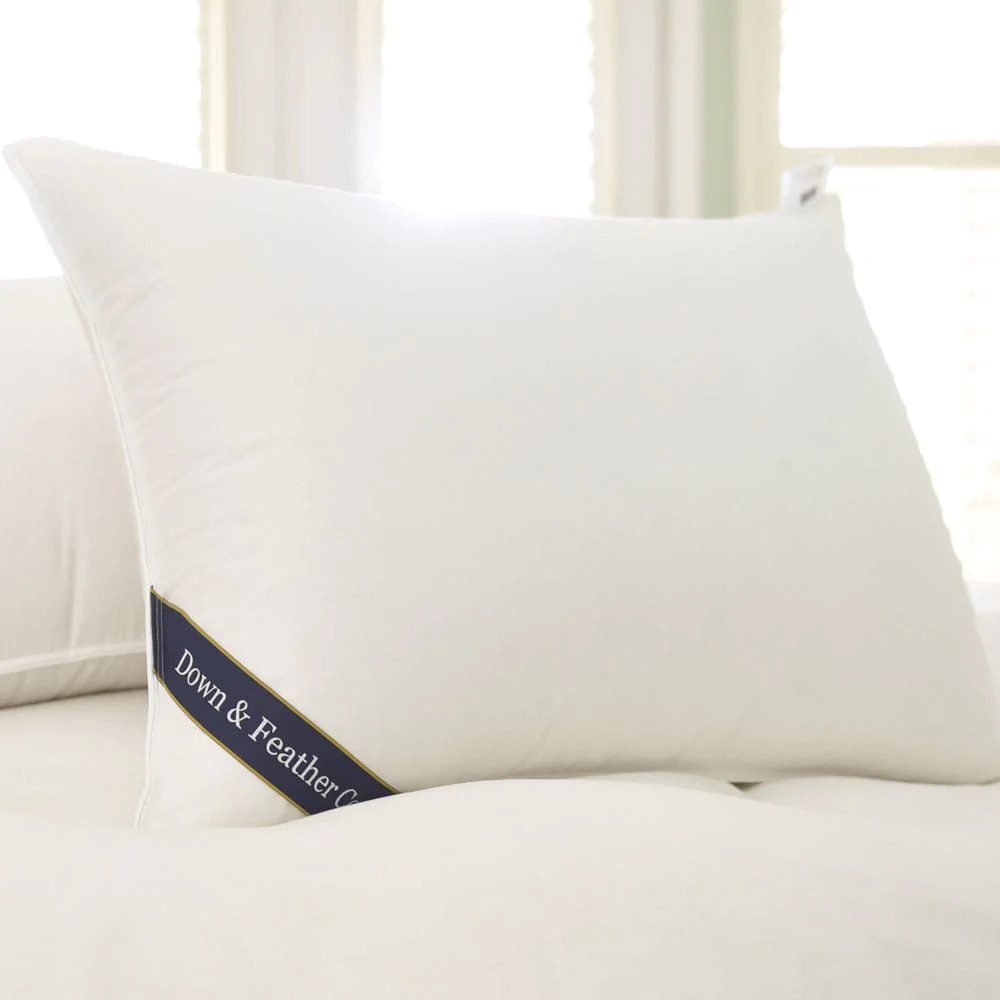 product page image of the down and feather snuggle soft goose down pillow
