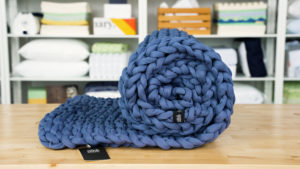 Silk & Snow Hand-Knitted Weighted Blanket
