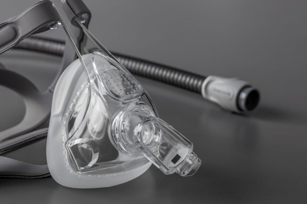 stock photo of a cpap mask