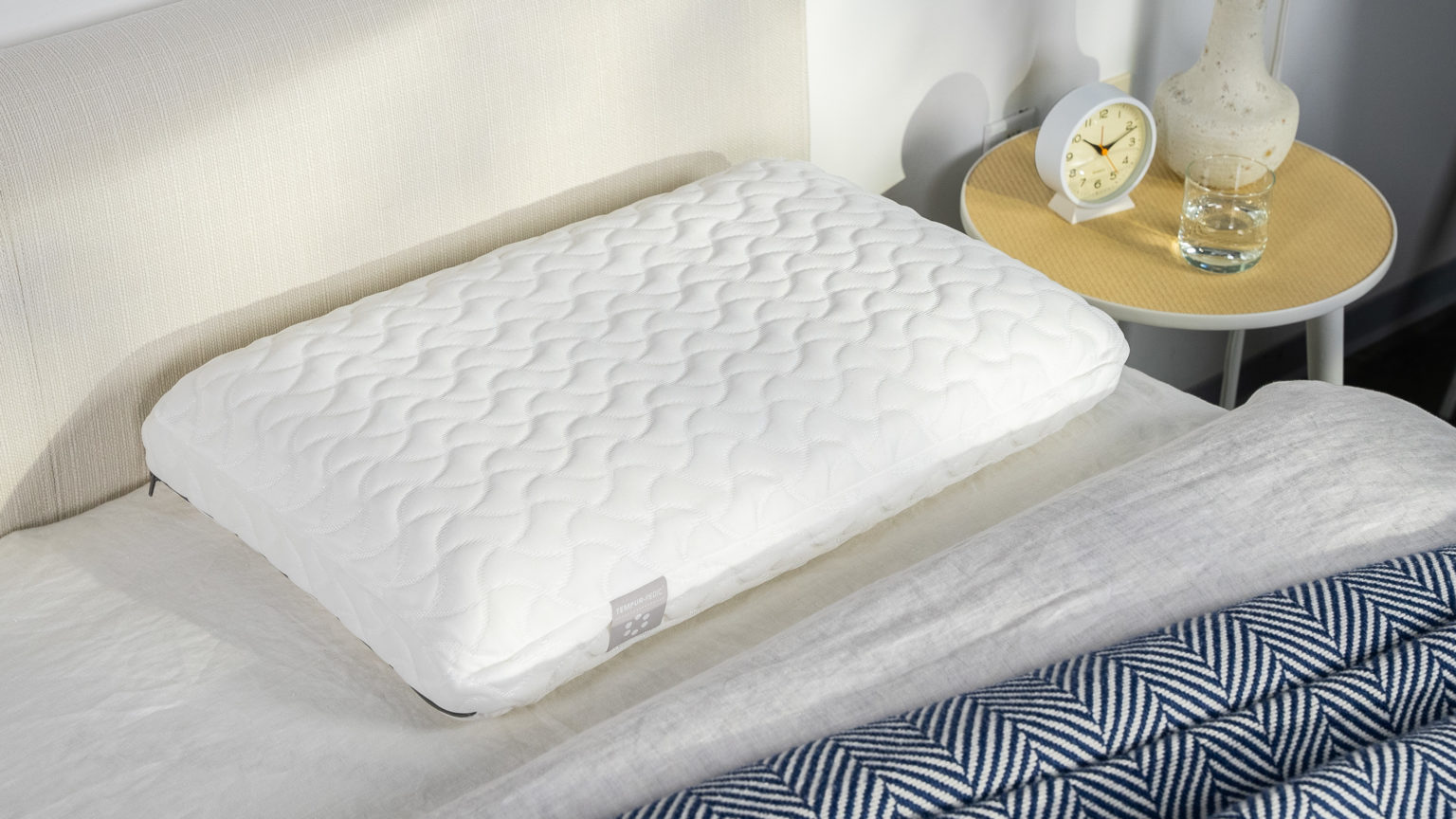 Image of the Tempur-Cloud Pillow in the Sleep Foundation Test Lab.