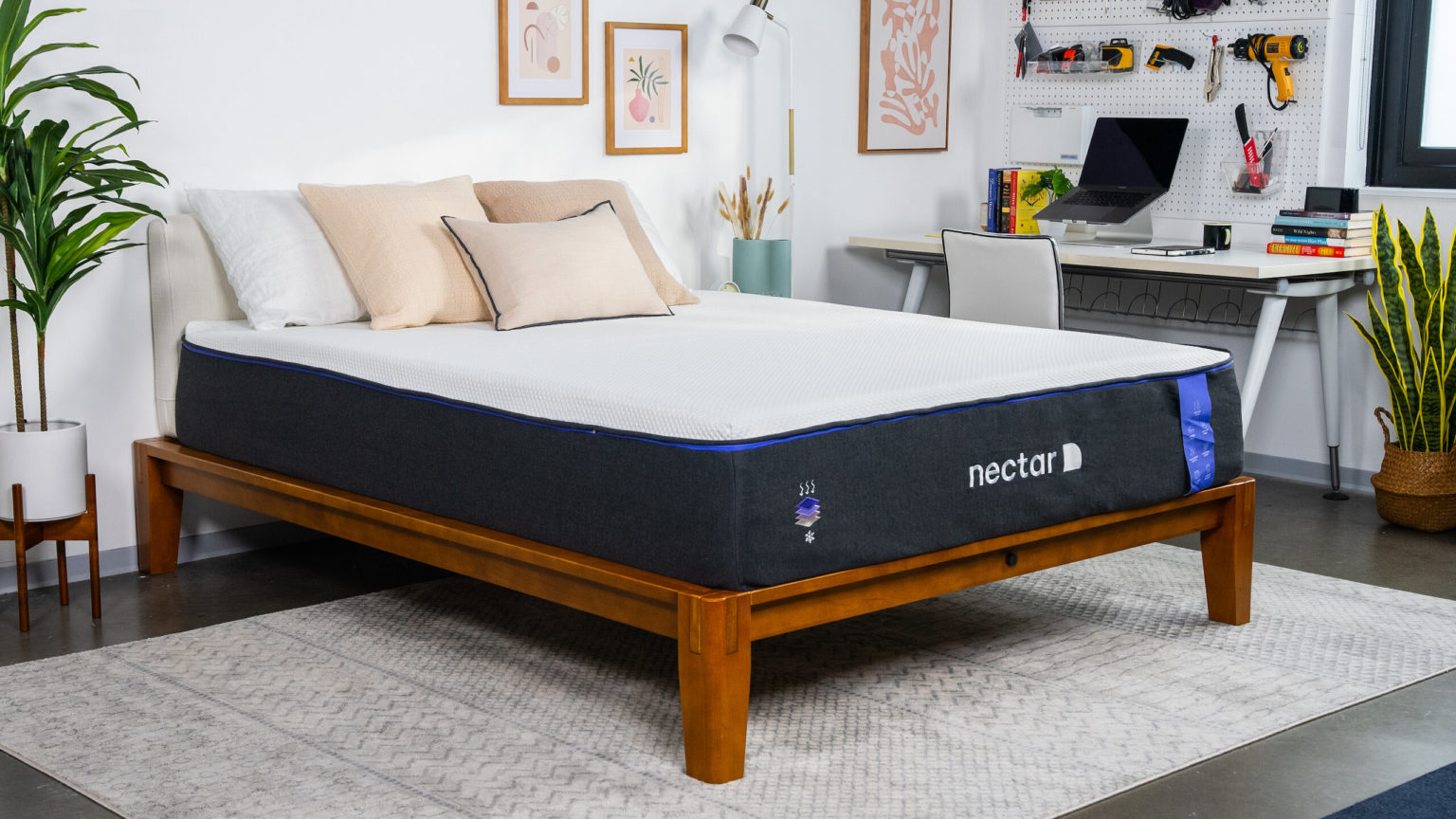 Proprietary photo of the Nectar Premier in the SleepFoundation testing lab