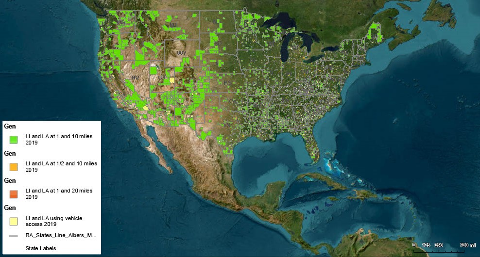 Food desert map