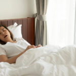 Young Woman Snoring
