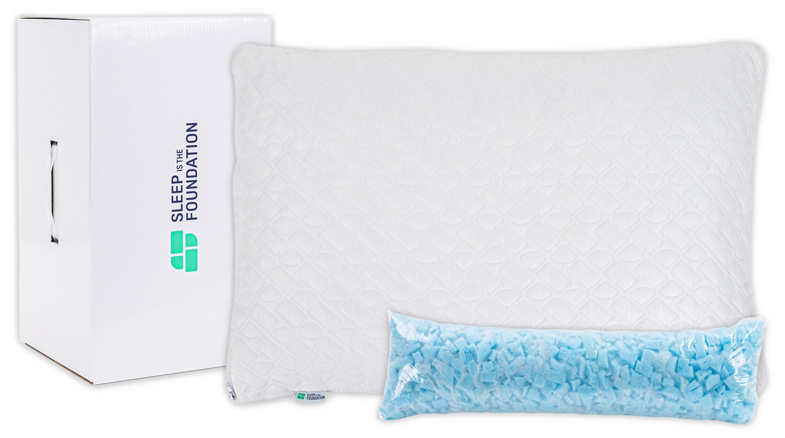 Mindful Design Shredded Memory Foam Full Body Support Pillow w/ Cooling Gel