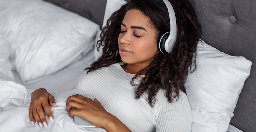 Image for Listening to Calming Words While Asleep Boosts Deep Sleep