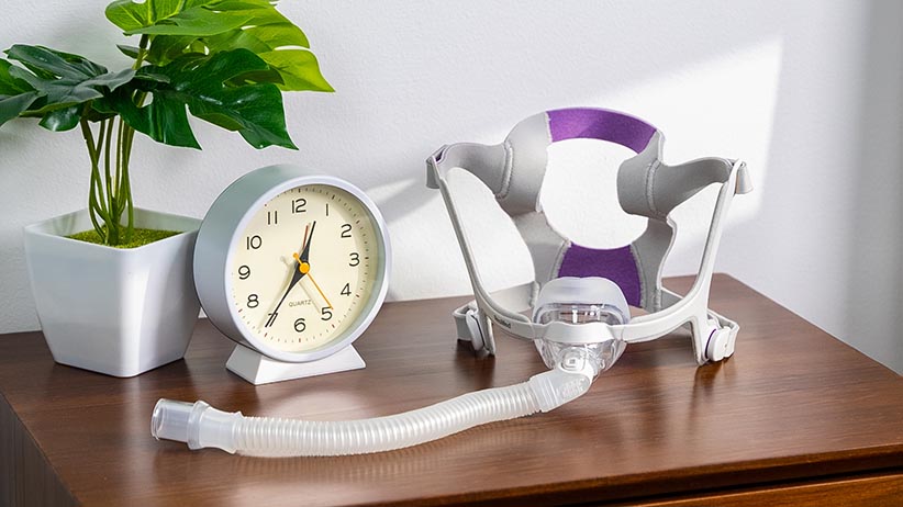 CPAP Mask on Nightstand